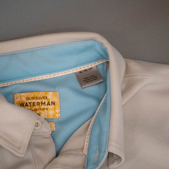 Quiksilver Waterman Collection Golf Shirt XL - Picture 2 of 3